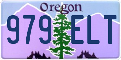 OR license plate 979ELT