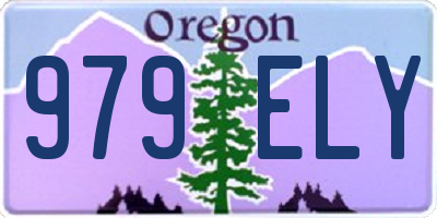 OR license plate 979ELY