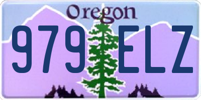 OR license plate 979ELZ