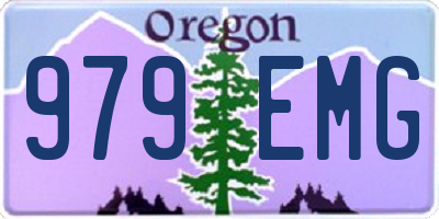 OR license plate 979EMG
