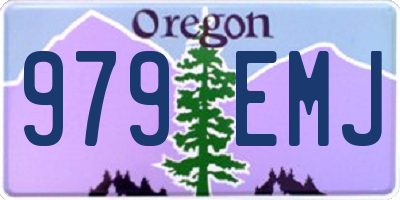 OR license plate 979EMJ