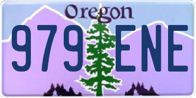 OR license plate 979ENE