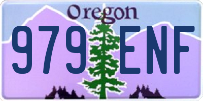 OR license plate 979ENF