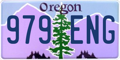 OR license plate 979ENG