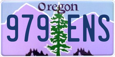 OR license plate 979ENS