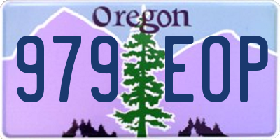 OR license plate 979EOP