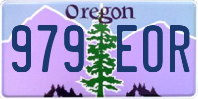 OR license plate 979EOR