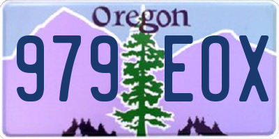 OR license plate 979EOX
