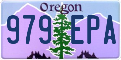 OR license plate 979EPA