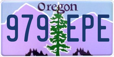 OR license plate 979EPE