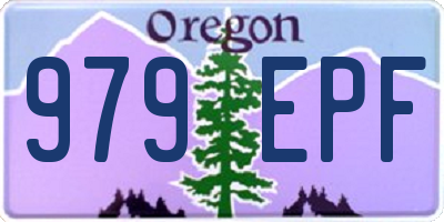OR license plate 979EPF
