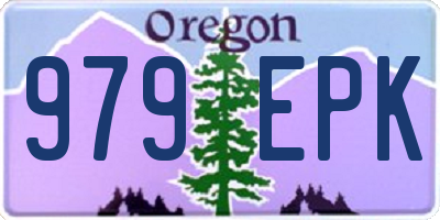 OR license plate 979EPK