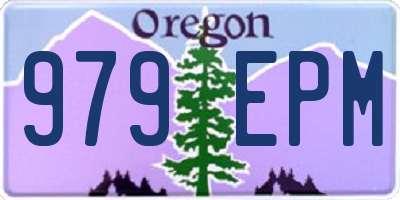 OR license plate 979EPM