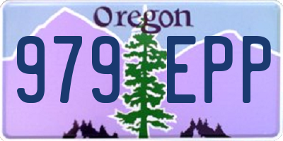 OR license plate 979EPP