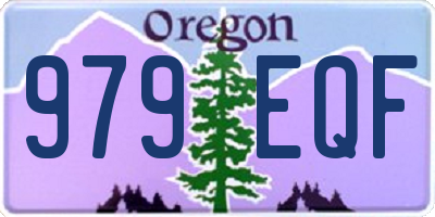 OR license plate 979EQF