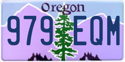 OR license plate 979EQM