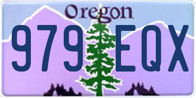 OR license plate 979EQX