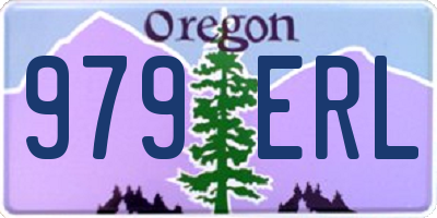 OR license plate 979ERL