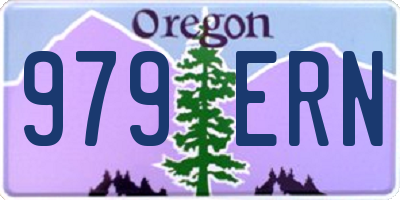 OR license plate 979ERN