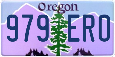 OR license plate 979ERO