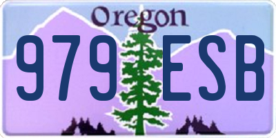 OR license plate 979ESB