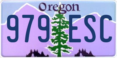 OR license plate 979ESC