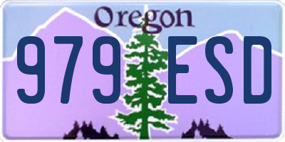 OR license plate 979ESD