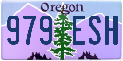 OR license plate 979ESH