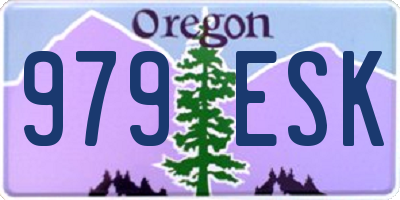 OR license plate 979ESK