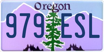 OR license plate 979ESL