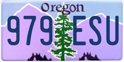 OR license plate 979ESU