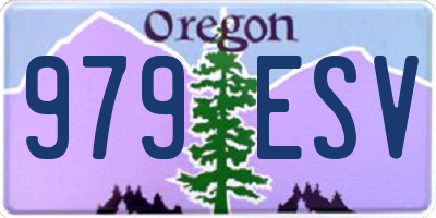 OR license plate 979ESV