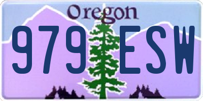OR license plate 979ESW
