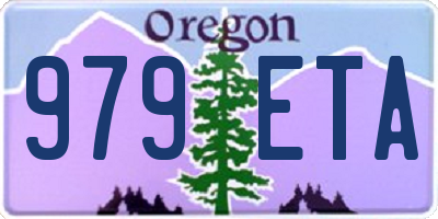 OR license plate 979ETA