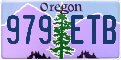 OR license plate 979ETB