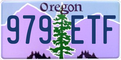 OR license plate 979ETF