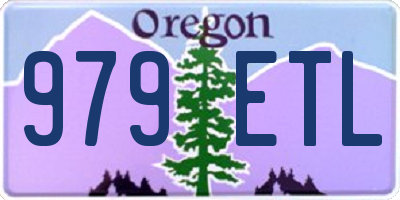 OR license plate 979ETL