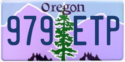 OR license plate 979ETP