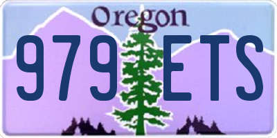 OR license plate 979ETS
