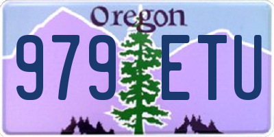 OR license plate 979ETU