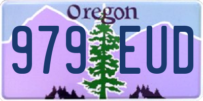 OR license plate 979EUD
