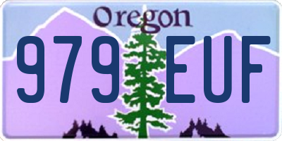 OR license plate 979EUF