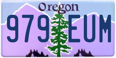 OR license plate 979EUM