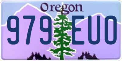 OR license plate 979EUO