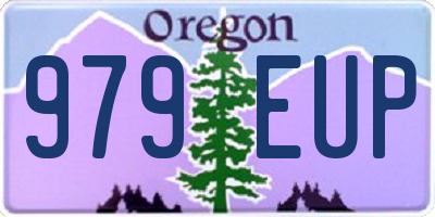 OR license plate 979EUP