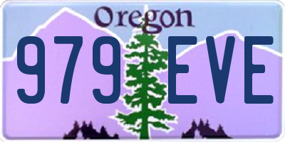 OR license plate 979EVE