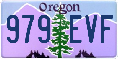 OR license plate 979EVF