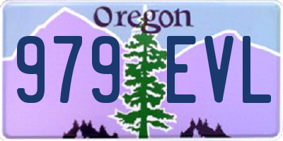 OR license plate 979EVL