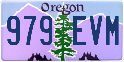 OR license plate 979EVM