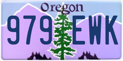 OR license plate 979EWK